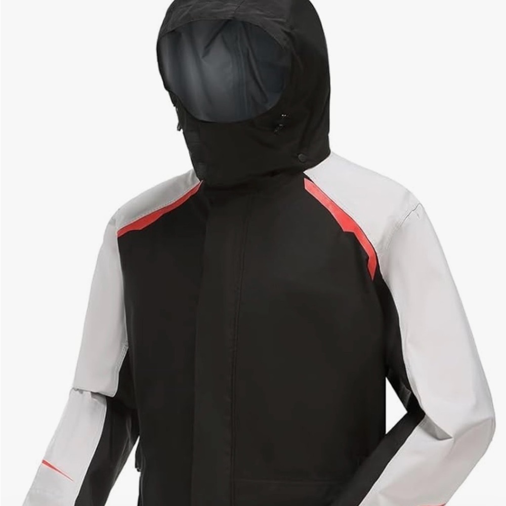 🔥SALE Mens Rain Jacket, Waterproof for Motorcycle Riding, Fishing,Golf  L